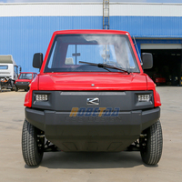 Mini camionnette électrique 2 passagers 5kw avec boîte de chargement pour la livraison et les travaux utilitaires légers