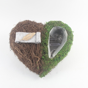Jardinière en mousse naturelle de conception chinoise moderne, faite à la main, dernier modèle de <span class=keywords><strong>cache</strong></span> <span class=keywords><strong>pot</strong></span> pour l'extérieur, pour fleurs artificielles à la maison - Product Image 3