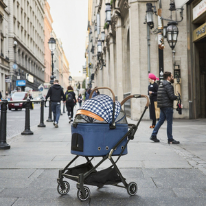 Factory Direct Luxury Detachable Portable Pet <b>Stroller</b> Elegant Foldable Dog Trolley with Easy Folding for <b>Cats</b> - Product Image 5