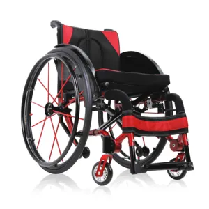 Fauteuil roulant pliable manuel, en alliage d'aluminium, Portable, facile à transporter, pour personne handicapés, sport, loisirs