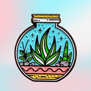 Insignes d'épingles en émail de revers doux personnalisés fanatiques de plantes de terrarium - Product Image 6