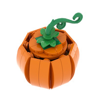 Blocs de construction de dessin animé Citrouille d'Halloween, Modèle de voiture Citrouille Fat Tonny, Briques de fruits, Jouets en plastique MOC à assembler pour les festivals