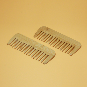 Peigne à <span class=keywords><strong>poux</strong></span> à dents larges en bois de bambou portable-Style de mode écologique pour l'hôtel, la maison et le voyage Soins des cheveux et massage du cuir chevelu - Product Image 5