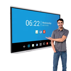 Tableau blanc interactif portable de haute qualité avec écran tactile 4K de 55, 65 et <span class=keywords><strong>75</strong></span> pouces, tableau blanc intelligent pour réunions et écoles - Product Image 1