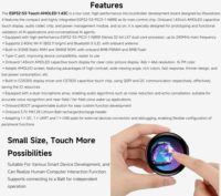 AISmartlink Waveshare ESP32-S3 Layar Sentuh AMOLED Bulat 1,43 inci 466*466, Papan Pengembangan Promosi AI Speech