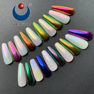 New Trend CON Candy Aurora Mirror Chameleon Powder Private Label Magic Chrome Nails Wholesale