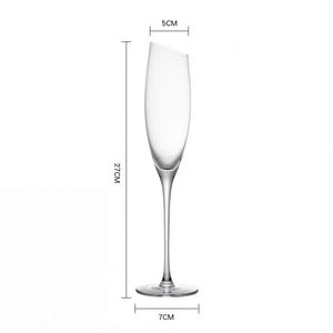 Custom Cheap Bulk Crystal Glass <strong>Champagne</strong> Glasses <strong>Flutes</strong> for Wedding With Rose Gold Silver Rim Copper White Black Cup <strong>Flute</strong> Set - Product Image 3