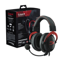 2025 grosir paket Inggris asli Headset Gamer Gaming Hyper X merah Hyper X Cloud 2 Ii dengan kabel mikrofon