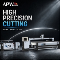 Máquina de Corte por Chorro de Agua Abrasivo CNC APW 3020, Cortadora en Frío de Alta Presión para Metal, Piedra, Vidrio y Azulejos con Certificado CE