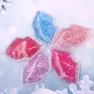 कस्टम फैक्टरी पुन: प्रयोज्य त्वचा की देखभाल नई नींद मुखौटा शांत पैक दर्द राहत गर्म ठंडा सेक आइस होंठ आकार जेल या मनका - Product Image 1