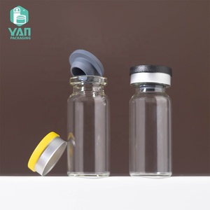 YAN Packaging - Frasco de Vidrio de 10 ml para Solución de Suero, con Tapón de Goma y Tapa de Plástico, para Uso Médico y Estético - Product Image 4