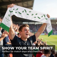 Maßgefertigter Muslimischer Langer Schal aus 100% Polyester-Fleece, Umweltfreundlich Digital Bedruckt, Neues Design für Europäische Fußballfans