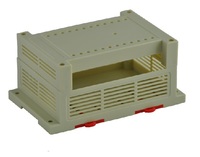 Scatola Industriale in Plastica ABS per Montaggio su Guida DIN, Modello Sanhe 22-16 Grigio Chiaro, per Terminali e PCB, Standard Elettronico PLC