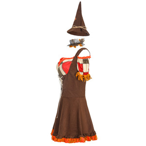 Disfraz de Payaso de Halloween de HP, Disfraz de Mago de Oz para Mujer, Disfraz de Espantapájaros Elegante para Adultos - Product Image 3
