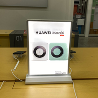 Boîtes lumineuses publicitaires personnalisées rechargeables, porte-menus de restaurant, présentoir de table pour bar et magasin, panneau lumineux LED mince