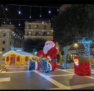 Décorations Led père noël 3D extérieur noël père noël Led Motif lumière vacances extérieur