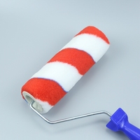 Prix usine BIYU Rouleau de peinture Double motif 7 pouces Rouleau de peinture décoratif Brosse