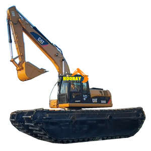 Excavatrice sur chenilles amphibie d'occasion 20 tonnes pour travaux aquatiques 320C 320C 320D 320B, type Swamp Buggy, avec moteur Caterpillar C6.4 ACERT 103KW 1.2m - Product Image 3
