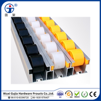 Jalur rol logam 60*33 lembar/rol Placon/rol konveyor dengan roda Anti statis ESD untuk rak Fifo
