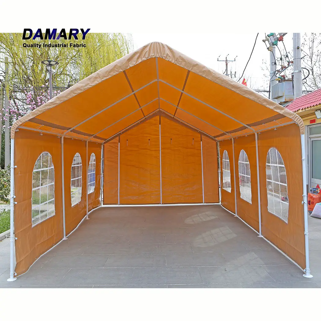 HDPE malzeme 10x20 gölgelik çadır araba garaj gölgeliği Carport kış araba barınak garaj depo çadırı