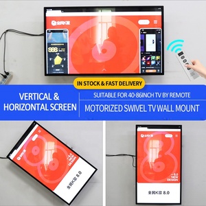 Support mural TV réglable JGST, nouvelle conception personnalisée, rotation complète horizontale et verticale de l'écran, pour téléviseurs de 32 à 86 pouces - Product Image 5