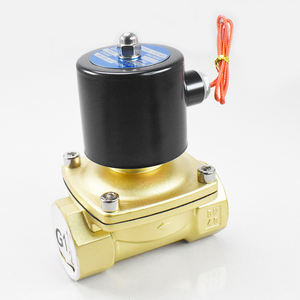 โซลินอยด์วาล์วทองเหลือง DC24V AC220V 2W200-20 2W025-08โซลินอยด์วาล์วน้ำไฟฟ้า2ทาง - Product Image 6