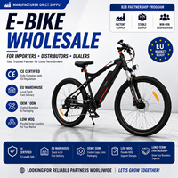 Vélo électrique Pedelec 250W en stock UE, livraison rapide gratuite en Europe, vélo électrique de montagne et de ville pour adultes, homologué, 36V OEM