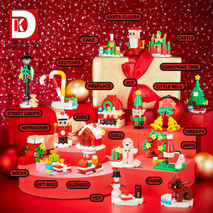 DEKE 714 livre de noël boîte aveugle trou <span class=keywords><strong>Puzzle</strong></span> congelé thème enfants éducatif particule assemblage bloc de construction - Product Image 6