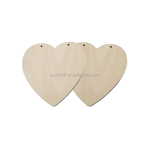 Sublimazione incompiuta in legno di casa ufficio decorazione di nozze eco-friendly compensato in bianco cuore consegna decorazione fai da te artigianato in legno - Product Image 1