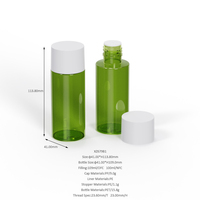 Flacon cosmétique PET transparent personnalisé de 80 ml et 100 ml avec réducteur d'orifice pour sérum capillaire, huile essentielle et traitement du cuir chevelu