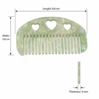 Nouvelle Peigne en Acétate Personnalisé, Peigne à Cheveux Creux en Forme de Cœur, Doux, Mignon, Exquis, Portable, Rétro, pour Femmes, Vente en Gros.