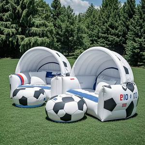 Canapé gonflable en PVC personnalisé, pliable, massage, matelas pneumatique portable, lit simple/double, chaise de détente pour l'extérieur, festivals de musique - Product Image 6