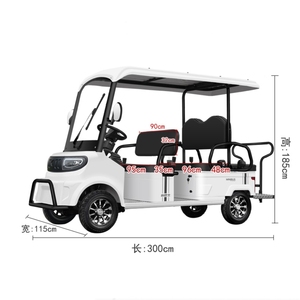 Voiture de tourisme pour sites touristiques, vente directe usine, véhicule à quatre roues, petit bus six places, modèle E6, vitesse 20 km/h - Product Image 1