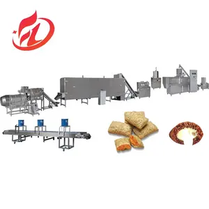 Automatic inflating sweet industrial puffed production line core filled snack food making machine