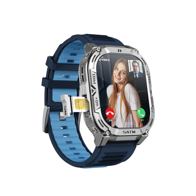 2025 B25 Men's Waterproof IP67 Smartwatch 2+16GB Sim Card 2.04inch Amoled 800mah Battery 4G Android Video Call Smart Watches