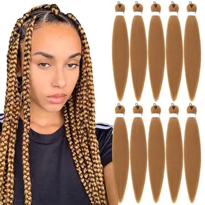 Haaropzetstuk Groothandel Pre Stretch Easy Braid Synthetische Ombre Jumbo Extension Expressie Ez Vlecht Voorgerekt Vlechthaar