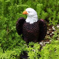 Modèle d'aigle réaliste en résine pour l'extérieur, artisanat décoratif pour la maison, le jardin, les plantes en pot, idéal pour la Fête de l'Indépendance