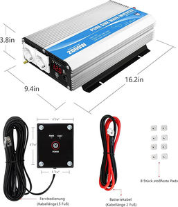 <span class=keywords><strong>Convertisseur</strong></span> de tension 12V à 230V pour <span class=keywords><strong>camping</strong></span>-<span class=keywords><strong>car</strong></span>, camion, maison <span class=keywords><strong>2000W</strong></span> Onduleur à onde sinusoïdale pure - Product Image 2