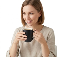 Tasses à café en céramique en gros, formes variées, logo personnalisé en option, intérieur blanc brillant, tasses à thé en porcelaine pour cadeaux promotionnels
