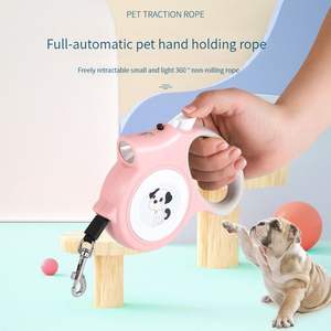 개를위한 손전등 다목적 애완 동물 견인 로프가있는 분리형 LED 개 가죽 끈 고양이 휴대용 벨트 가죽 끈 - Product Image 5