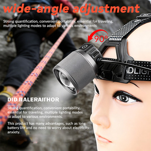 Linterna frontal Yunmai 18650, faro LED recargable con pantalla digital ajustable - Product Image 3