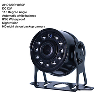 AHD1080P 115 °   Caméra de recul à vision nocturne, étanche IP68, pour camion, bus, remorque, fourgonnette, assistance au stationnement, caméra de sécurité pour véhicule