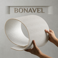 Panneaux de revêtement mural modernes en terre battue blanche MCM, flexibles, ignifuges et imperméables pour la décoration intérieure et extérieure