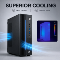 PC Desktop Kantor Profesional Zhaoxin 8 Core KX-U6780A 2.7GHz 16GB DDR4 512GB NVMe SSD LCD untuk Bisnis