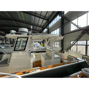 7.9m Catamarã Alumínio Barco De Pesca com Console Central Pequena Festa De Pesca Twin Hull Boat - Product Image 5