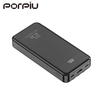 Banque d'alimentation portable de haute qualité 20000 mAh avec écran LED, entrée micro USB, charge rapide PD22.5W pour l'extérieur