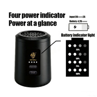 Brûleur d'encens électronique BK-188 OUD, diffuseur d'aromathérapie à bouton-poussoir rechargeable par USB, capacité 0,5L, style Moyen-Orient