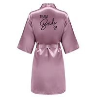 Peignoir de Mariage Personnalisé avec Nom et Date, Peignoir de Mariée en Faux Soie, Robe de Mariée, Robes de Mariée pour Femmes, Robe de Mariée pour Demoiselle d'Honneur, Robe de Mariage pour Femme, Robe de Soirée pour Enterrement de Vie de Jeune Fille