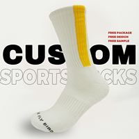 Chaussettes de basket-ball personnalisées avec logo, fabrication OEM/ODM, semelle en tissu éponge, coton, chaussettes athlétiques à haute élasticité