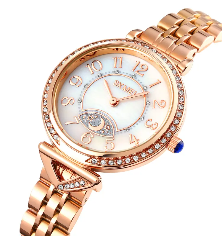 skmei 1658 New Trend Women's Gift Fashion Quartz Wristwatch Diamonds Luxury Lady Watch